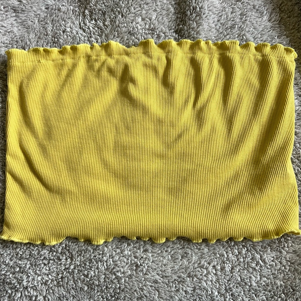 Size Medium Yellow Tube Top